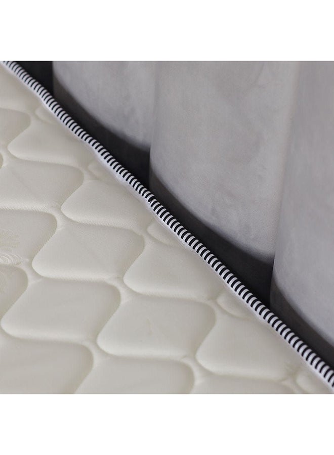 DANUBE HOME Isleep Bonnel Spring Mattress With 1 Pillow Free Medium Firm Feel Spine Balance For Pressure Relief Single L190xW90 cm Thickness 21 cm Cream/Black - Image 5