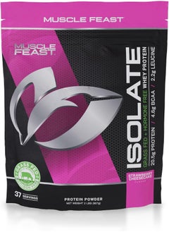 Muscle Feast Grass Fed Whey Protein Isolate, Strawberry Cheesecake  - Image 1