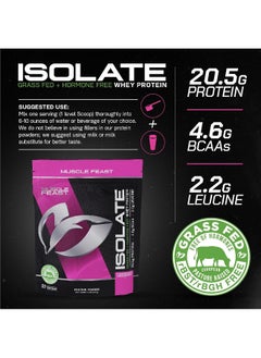 Muscle Feast Grass Fed Whey Protein Isolate, Strawberry Cheesecake  - Image 4