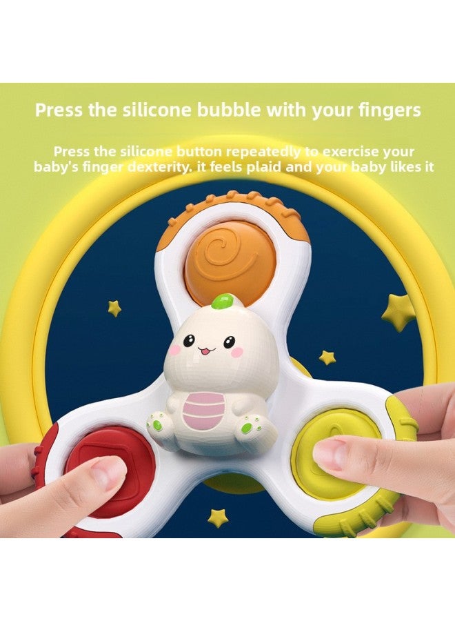 Sucker Turnball Toy Baby Fun Dining Table And Chair Children's Magic Rotating Fingertip Finger Gyro Explosions-Color:Dessert Turning Music - Image 3