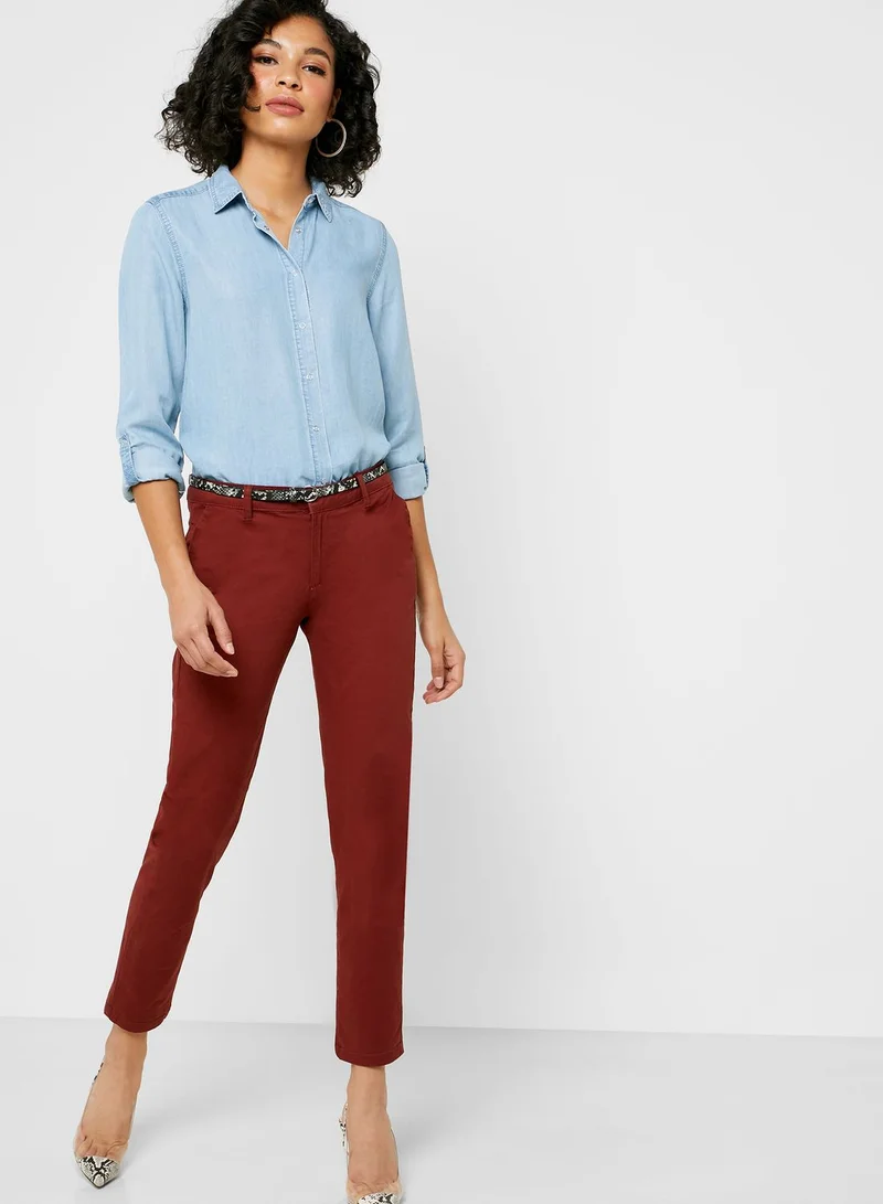 Reserved Longline Denim Shirt