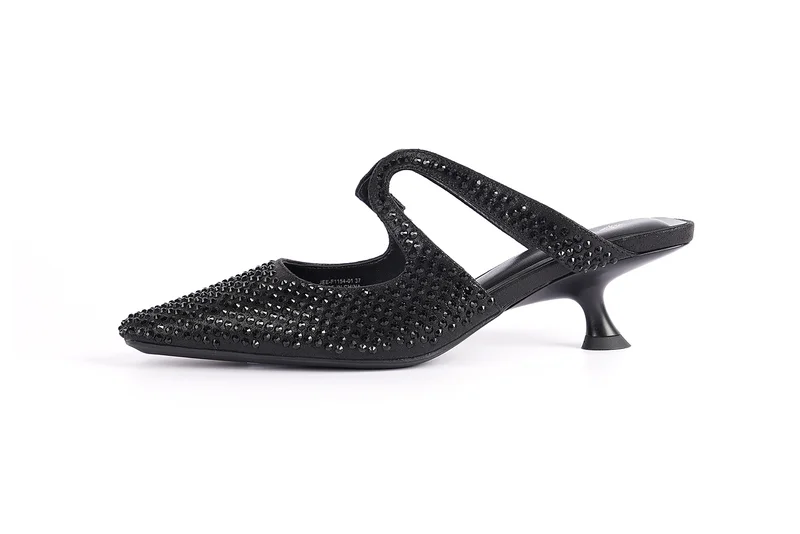 Cuple Ladies  Slip-On Mules embellished