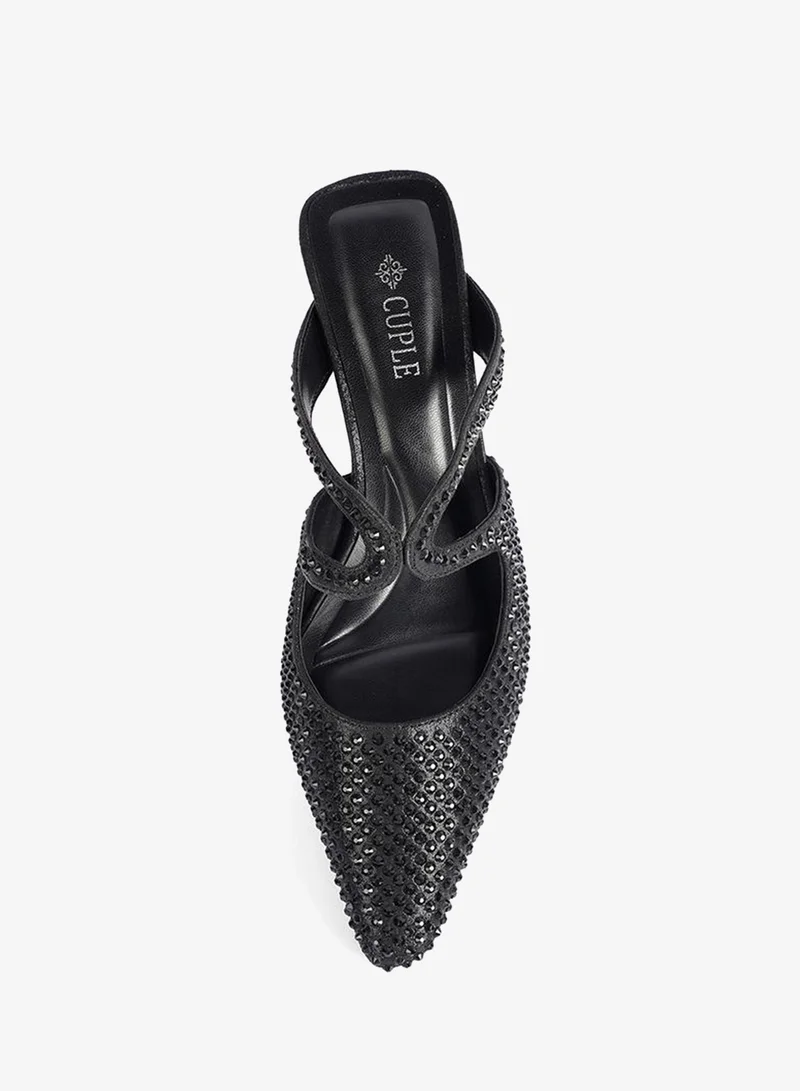 Cuple  Ladies  Slip-On Mules embellished for Women | Best Price UAE