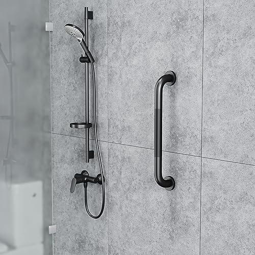 FANHAO 2 Pack Shower Grab Bar, 16 Inch Stainless Steel Bathroom Grab Bar with Anti-Slip Knurled Grip, Shower Handle Bath Handle, Safety Bars for Shower Chair Bench, Senior, Elderly, Handicap - Image 4