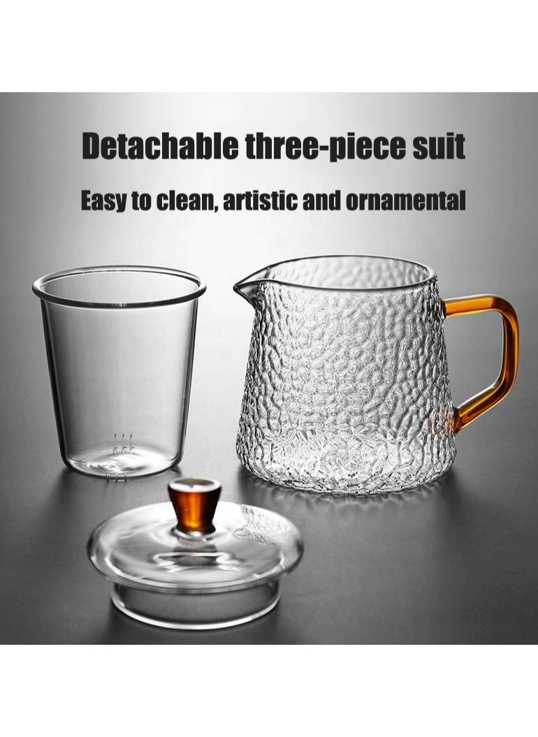 Heat Resistant Glass Teapot With Strainer And Lid Clear