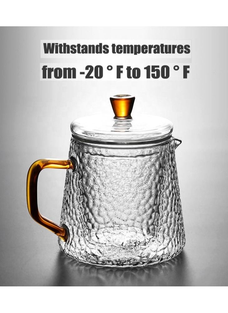 Heat Resistant Glass Teapot With Strainer And Lid Clear