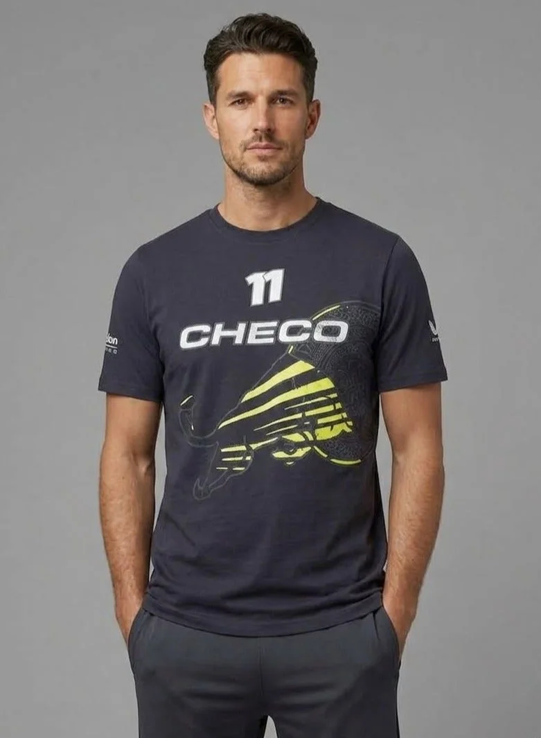 Red Bull Red Bull Racing Sergio "Checo" Perez Logo Graphic T-Shirt