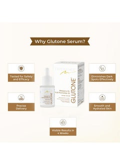 GLUTONE Skin Brightening Serum Liposomal Glutathione Evens Skin Tone 30Ml  - Image 3