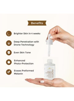 GLUTONE Skin Brightening Serum Liposomal Glutathione Evens Skin Tone 30Ml  - Image 4