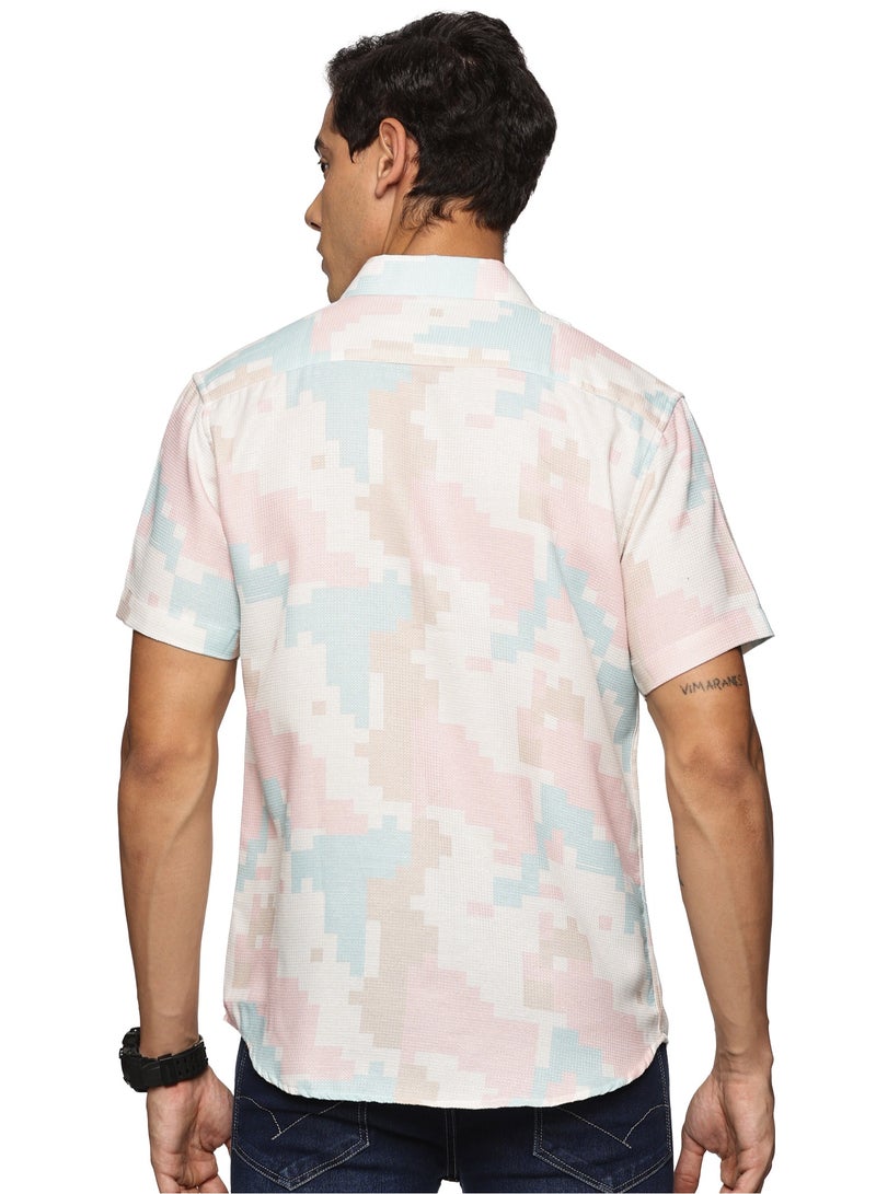 U.S. ELK Men's Printed Shirt | Half sleeves Hawaiian Men formal Shirts | Stylish and Versatile Casual Shirt For Men  - Image 3