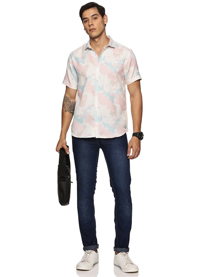 U.S. ELK Men's Printed Shirt | Half sleeves Hawaiian Men formal Shirts | Stylish and Versatile Casual Shirt For Men  - Image 4