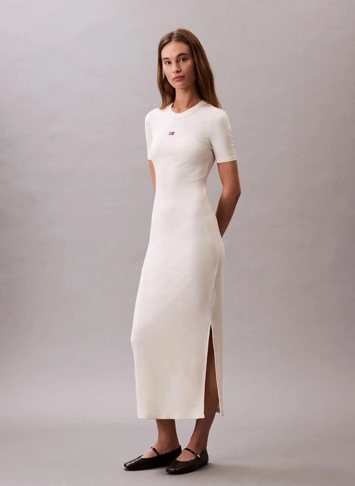 Calvin Klein Jeans Logo T-shirt Maxi Dress