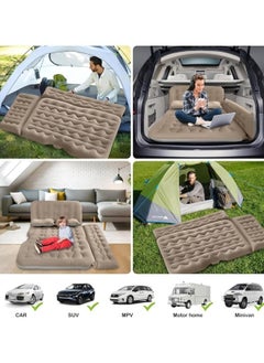 SUV Air Mattress,Thickened and Double Car Air Mattress Sided Flocking Travel Inflatable Car Mattress with Air Pump,Pillows & Fill Piers, Car Sleeping Bed,Beige 135*80cm - pzsku/ZDDA78ECD3FA7E28F31B9Z/45/_/1723626408/b8d6ce16-e6a1-44b9-9d4c-d19e11c16603