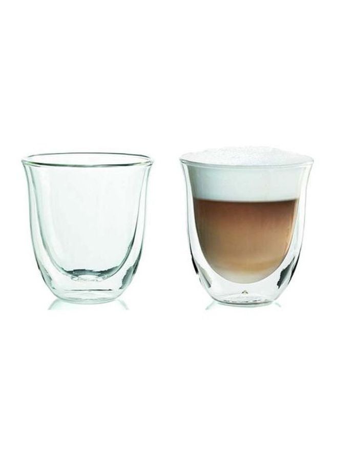 De'Longhi 2-Piece Cappuccino Glass Set Clear - Image 3