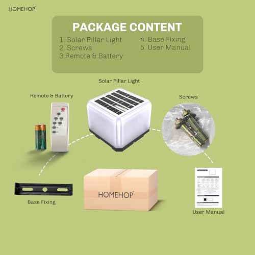 Homehop Solar Light for Garden Waterproof 114 LED Compound Wall Lamp for Home, Garden, Patio, Yard Automatic with Three Color Modes (3.2V/4000mah/ABS/18W) - Image 4