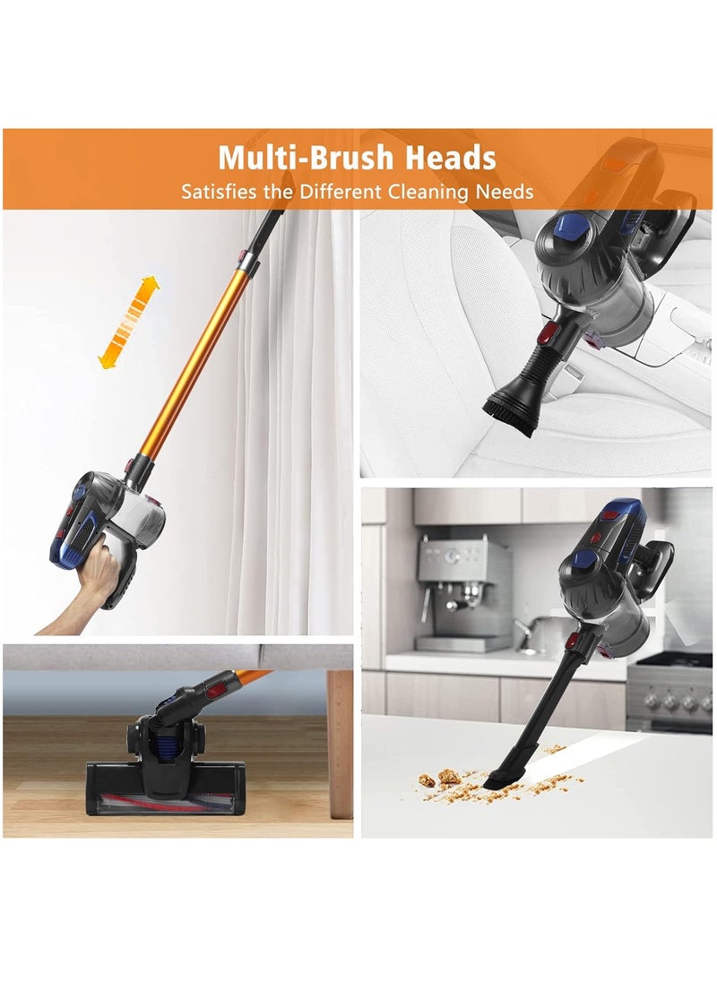 Arabest 25KPa Cordless Vacuum Cleaner,150w Brushless Motor,Strong Suction,6 in 1 Stick Vacuum Cleaner,Powerful LED Headlights, 45Mins Long Runtime,Applicable to Hardwood Floor Carpet Pet Car Cleaning  - Image 3