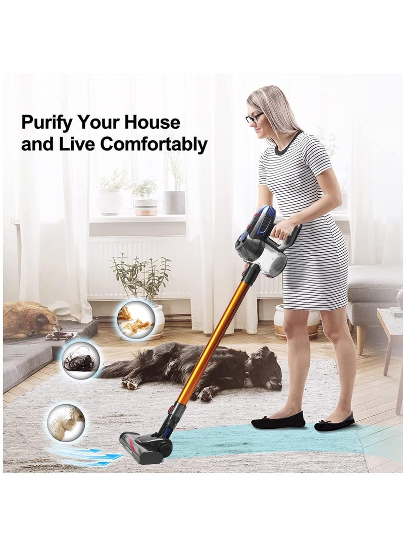 Arabest 25KPa Cordless Vacuum Cleaner,150w Brushless Motor,Strong Suction,6 in 1 Stick Vacuum Cleaner,Powerful LED Headlights, 45Mins Long Runtime,Applicable to Hardwood Floor Carpet Pet Car Cleaning  - Image 4