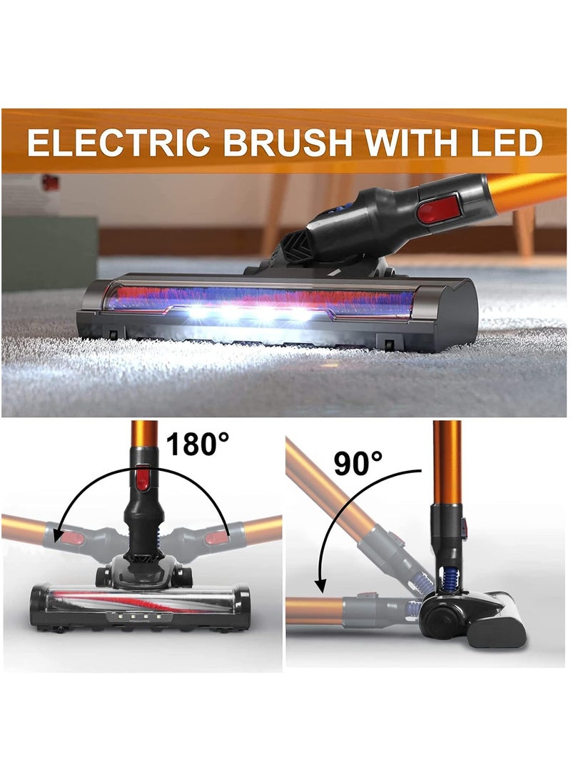 Arabest 25KPa Cordless Vacuum Cleaner,150w Brushless Motor,Strong Suction,6 in 1 Stick Vacuum Cleaner,Powerful LED Headlights, 45Mins Long Runtime,Applicable to Hardwood Floor Carpet Pet Car Cleaning  - Image 2