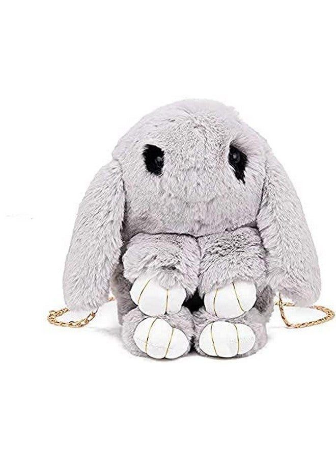 Napp Mall Cute Bunny Sling Bag Fluffy Sling Bags For Girls Kids Rabit Shaped bags Crossbody Plush Purse with Shoulder Chain handbags for Children stylish latest kids sling bags best kids birthday gift - Image 5
