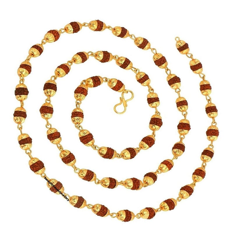 Mahi Rudraksh Mala Long Chain for Men (PACN1100216PR) - Image 1
