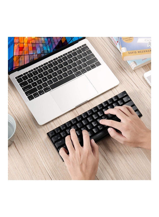 NIBEMINENT 61 Keys Mini Mechanical Keyboard Black - Image 2