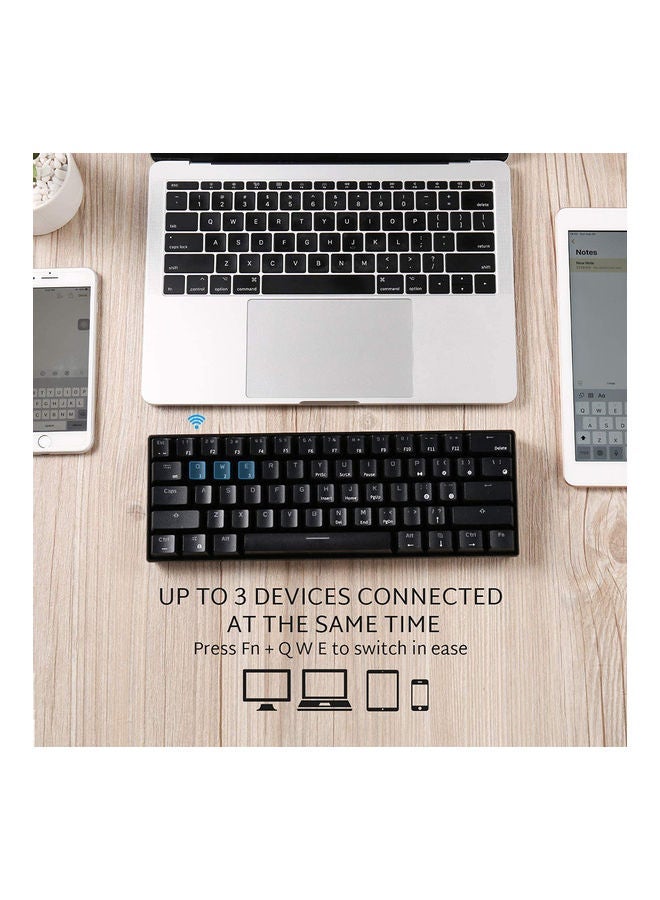 NIBEMINENT 61 Keys Mini Mechanical Keyboard Black - Image 5