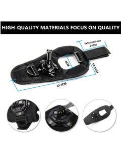 Generic 360 Degree Rotation Hand Strap Mount for GoPro Hero 10 9 8 7 6 5 Black Session,Hand Glove Wrist Strap Mount for AKASO Xiaoyi DJI OSMO Action Camera Accessories  - Image 2