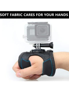 Generic 360 Degree Rotation Hand Strap Mount for GoPro Hero 10 9 8 7 6 5 Black Session,Hand Glove Wrist Strap Mount for AKASO Xiaoyi DJI OSMO Action Camera Accessories  - Image 5