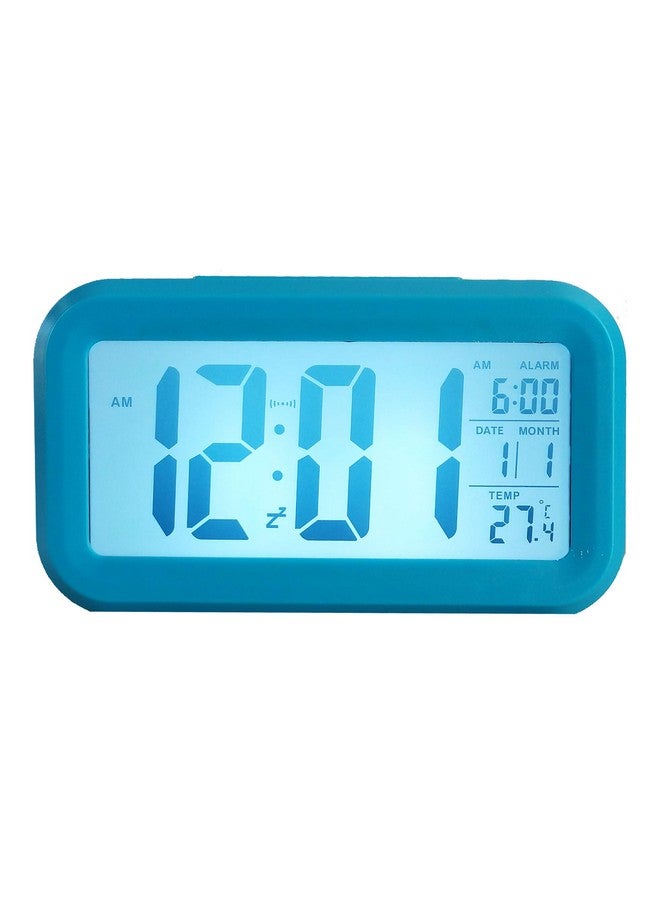 Ajanta Quartz Plastic Digital Alarm and Table clock, (13 x 8 x 4 cm, Blue ODC 210) - Image 2