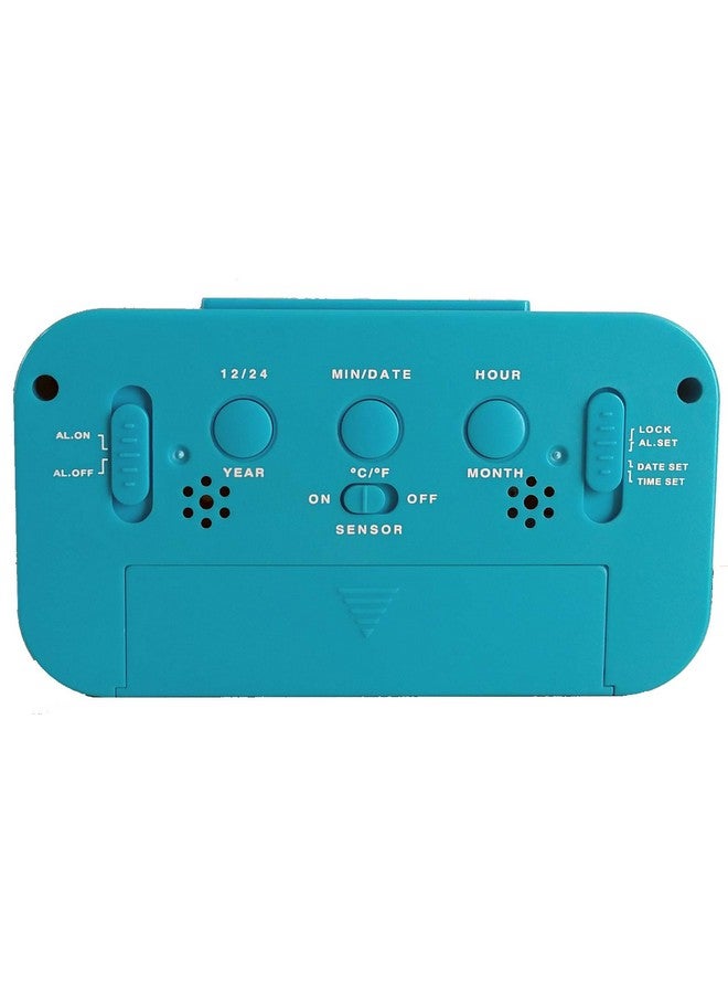 Ajanta Quartz Plastic Digital Alarm and Table clock, (13 x 8 x 4 cm, Blue ODC 210) - Image 3