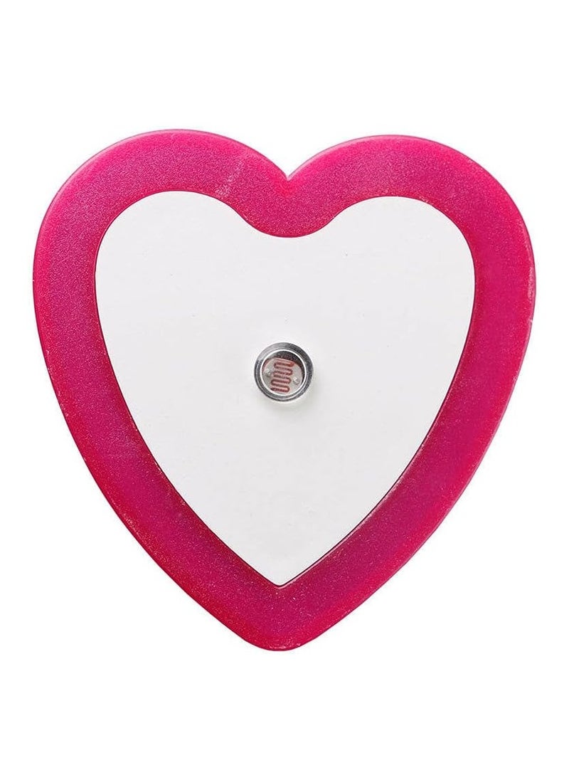 Generic 1W Automatic Sensor LED Night Light Smart Fully Automatic Night Light for Bedroom Office Staircase Kitchen Heart Pink Color  - Image 1