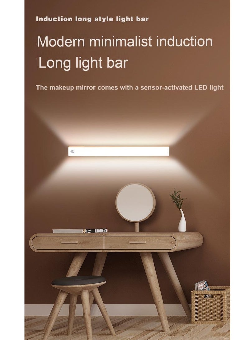 Multifunctional Induction Long Style Light Bar - 30CM Warm Light, Motion Sensing, Adjustable Brightness & Color Temperature, USB Rechargeable, Ideal for Home & Dorm Use - Image 1
