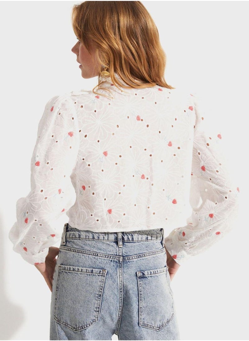 جون قميص مطبوع بكشكشة - Image 2