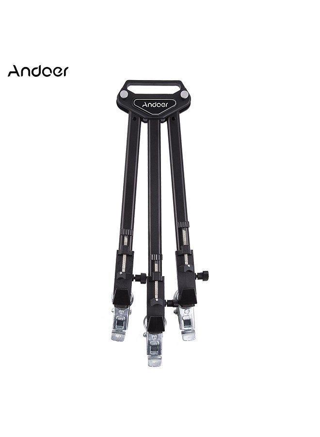 Professional Tripod Dolly Heavy Duty Photography Tripod Base Stand Wheels Max. Load 15KG for Camera Camcorder Video Shooting Studio Photography Activity Shooting