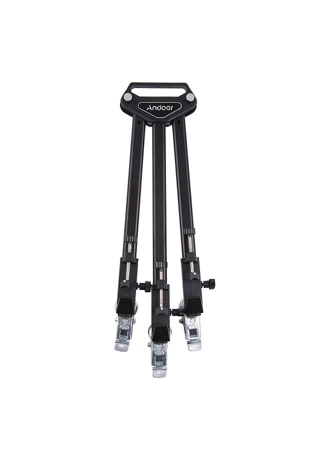 Professional Tripod Dolly Heavy Duty Photography Tripod Base Stand Wheels Max. Load 15KG for Camera Camcorder Video Shooting Studio Photography Activity Shooting