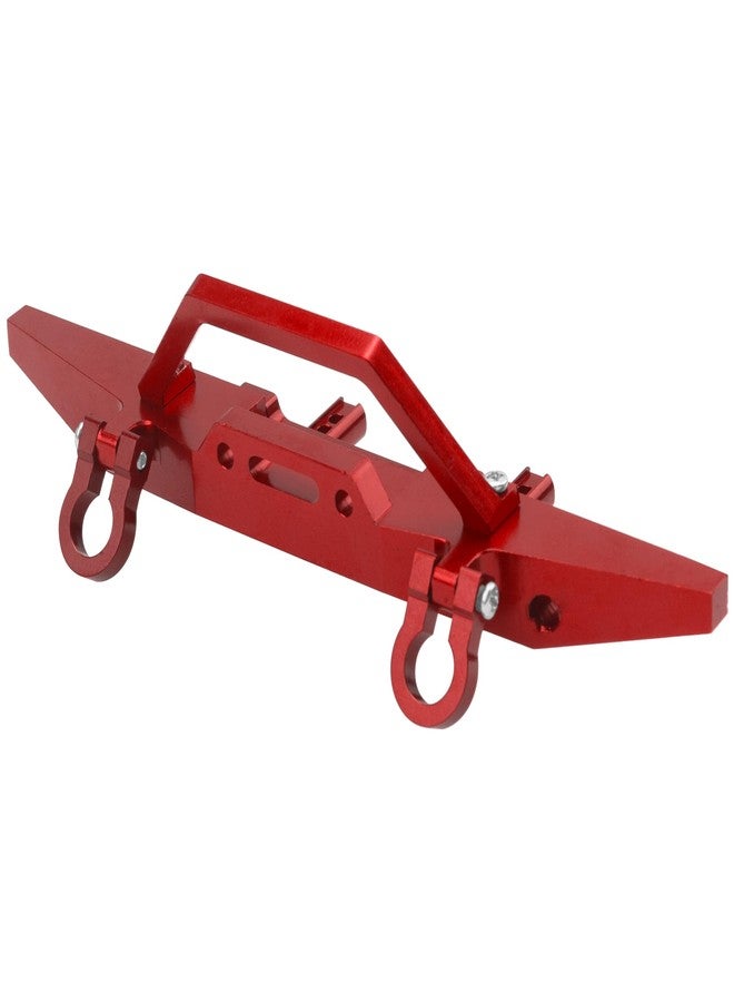 Vgoohobby Aluminum Front Rear Bumper & Trailer Hook Compatibke with MN Model MN128 MN-128 1/12 RC Car (Red) - Image 5