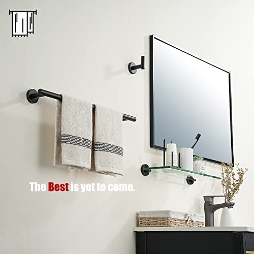 JQK Oil Rubbed Bronze Towel Bar, 20.5 Inch 304 Stainless Steel Thicken 0.8mm Towel Rack Bathroom, Towel Holder ORB Wall Mount, Useable Length 18 Inch, TB110L18-ORB - Image 4