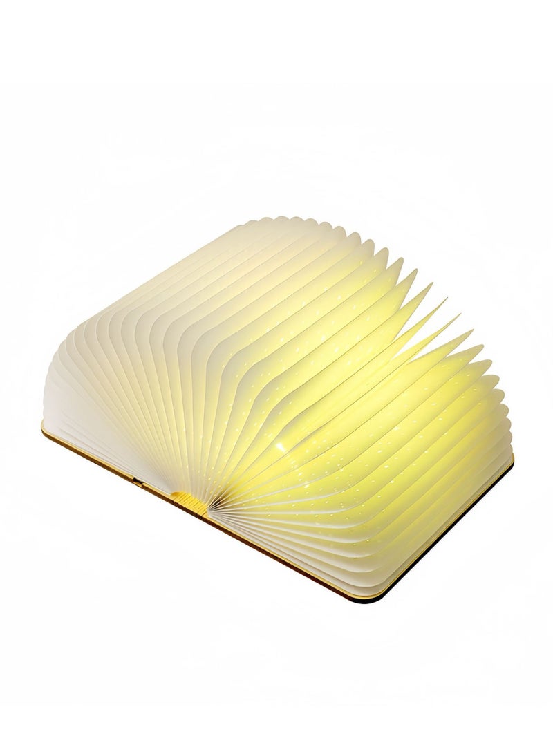 Wooden Foldable Book Lamp – LED Light, Soft Glow, Perfect for Bedroom & Study, Unique Gift Idea - Image 2