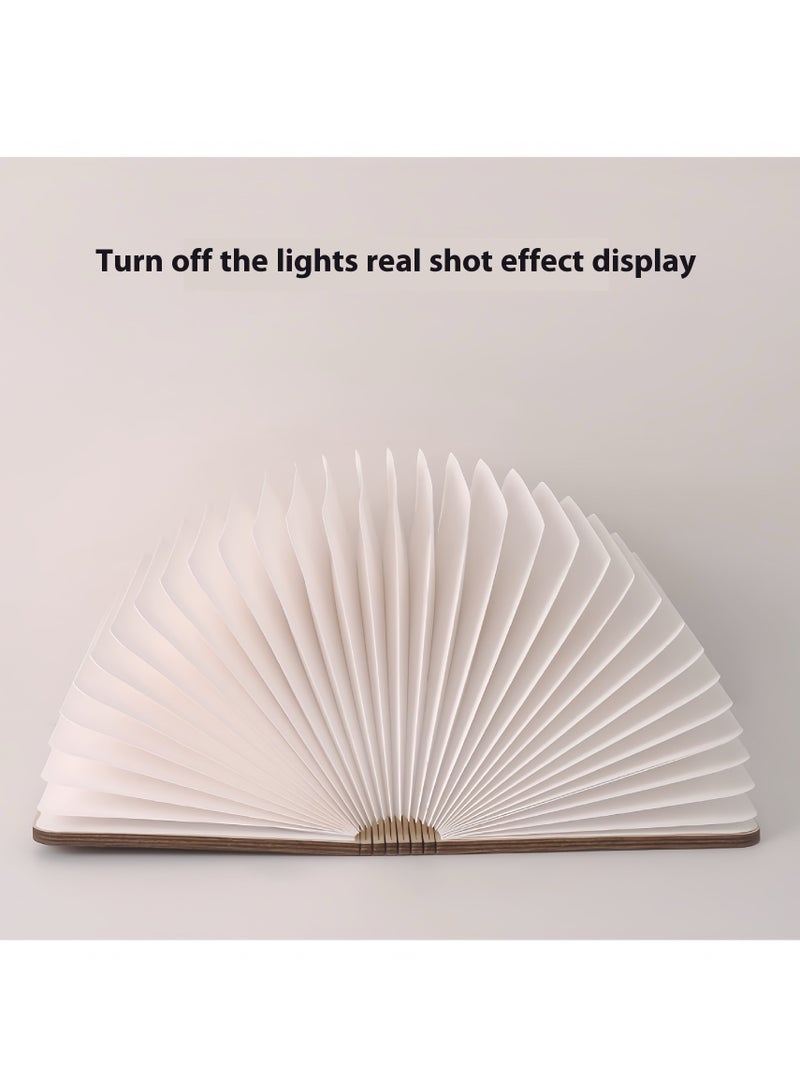 Wooden Foldable Book Lamp – LED Light, Soft Glow, Perfect for Bedroom & Study, Unique Gift Idea - Image 3