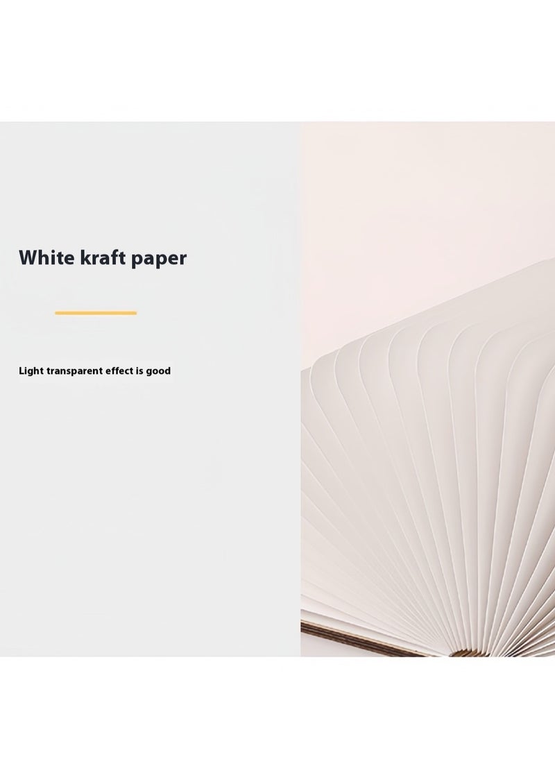 Wooden Foldable Book Lamp – LED Light, Soft Glow, Perfect for Bedroom & Study, Unique Gift Idea - Image 5
