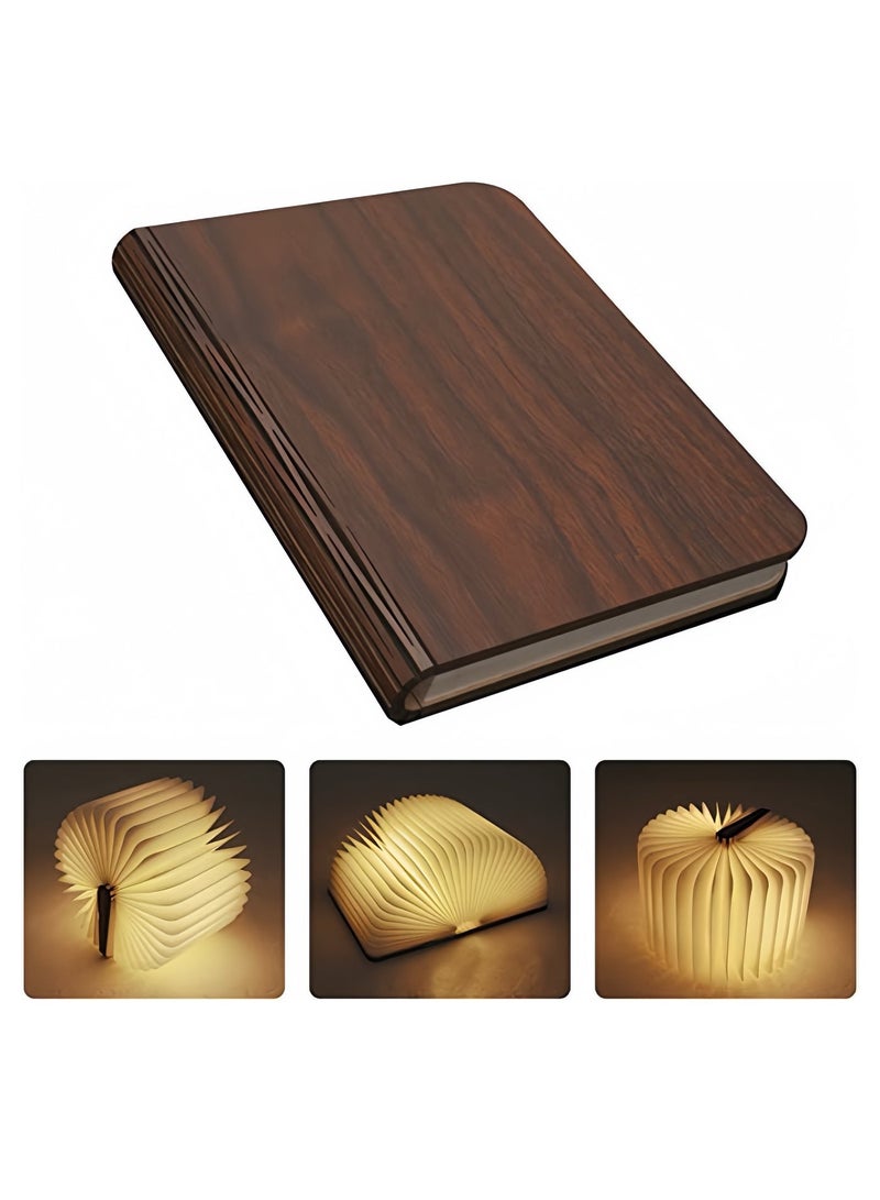 Wooden Foldable Book Lamp – LED Light, Soft Glow, Perfect for Bedroom & Study, Unique Gift Idea - Image 2