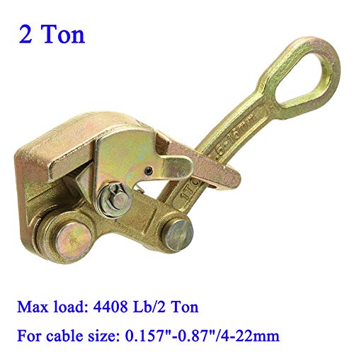 Wogoboo Cable Grip Wire Gripper Steel Cable Puller Tool for Wire Rope,Pulling 4408 Lbs(2 Ton) - Image 2