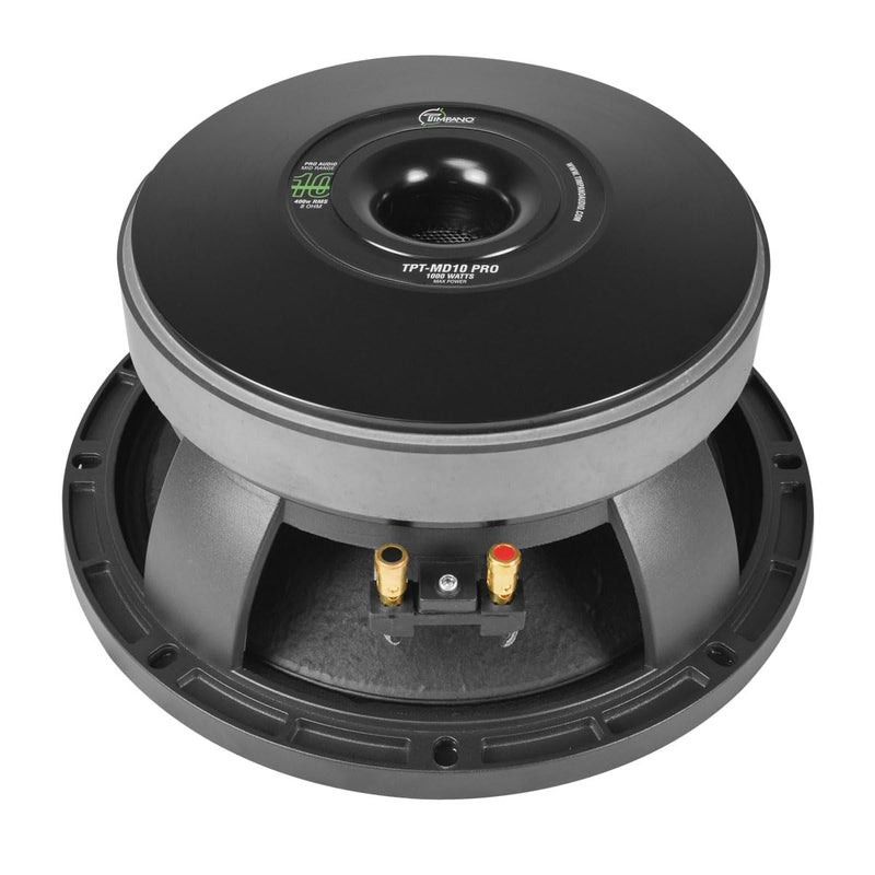 Timpano TPT-MD10 PRO 10" Midrange Speaker, 1000 Watts, 8 Ohm Loudspeaker 10 Inch Mid Range for Pro Car Audio (Single) - Image 3