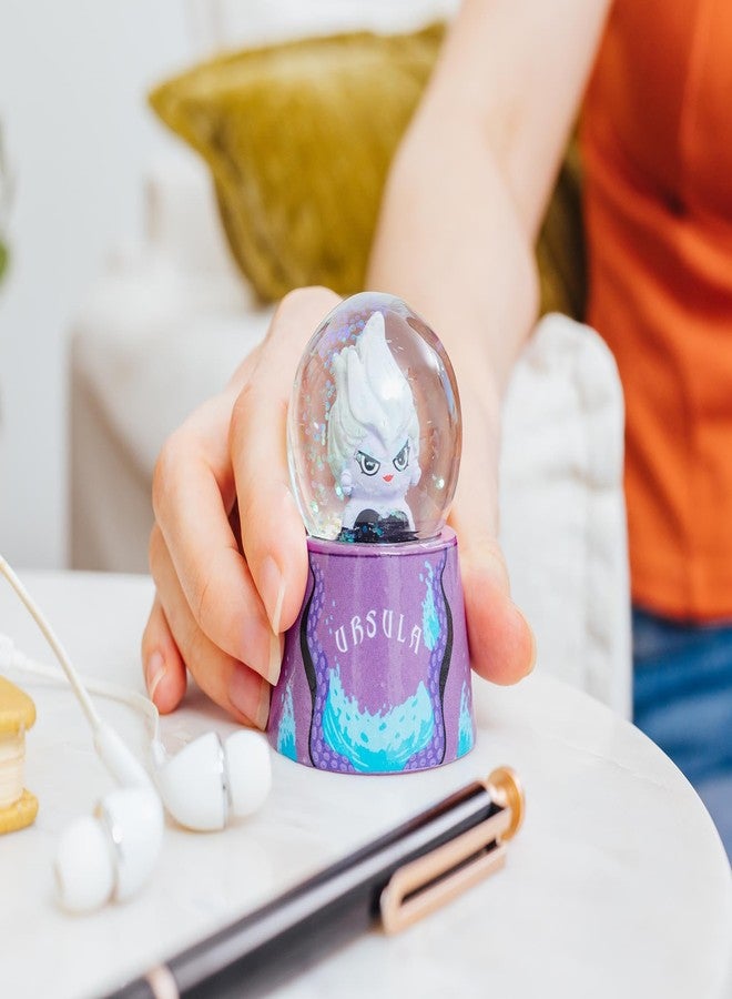 سيلفر بوفالو كرة ثلجية صغيرة مضيئة للكبار من ديزني، حورية البحر الصغيرة أورسولا، مع بريق متلألئ | ارتفاع 3 بوصات - Image 5