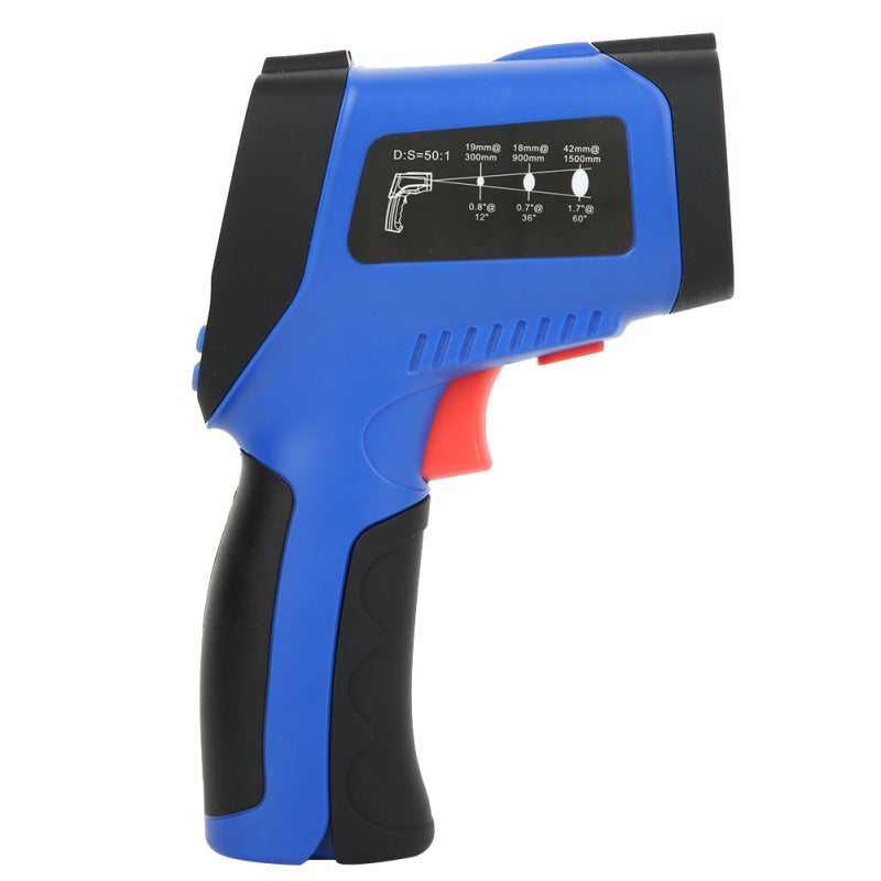 Handheld Laser Thermometer - High Accuracy Infrared Temperature Measurement With -50 To 2250°C Range, Laser Targeting, Auto Data Save, Backlight Display for Industrial Use - Image 5