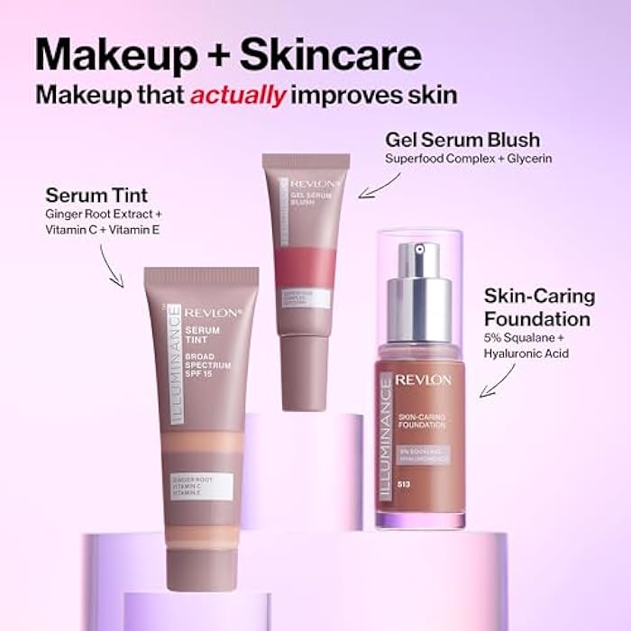 Revlon Illuminance Tinted Serum, Triple Hyaluronic Acid, Evens Out Skin Tone Over Time and Hydrates All Day, SPF 15, 317 Tan Sand, 0.94 fl oz. - Image 5