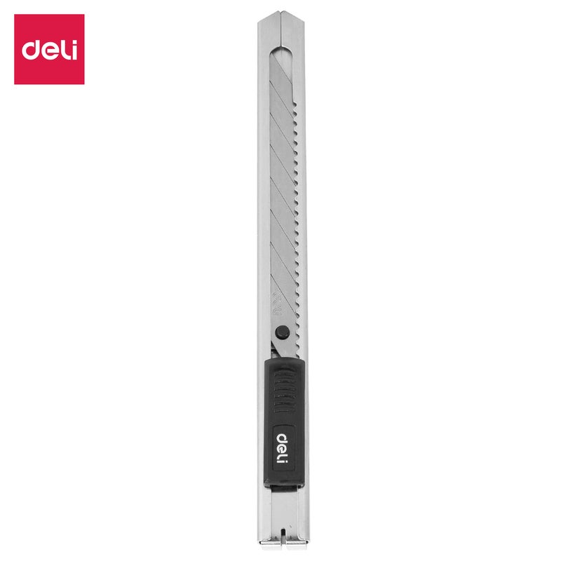 Deli Precision Snap-Off Utility Cutter Knife with 7 Segmented Blade, SK5 Steel Blade, 30° Sharp Tip - Image 1