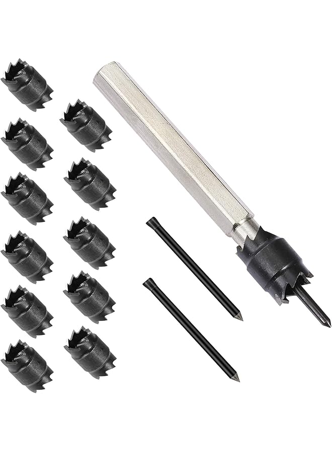 erorex Spot Weld Cutter Set Double Sided 13 Pcs 3 8 Inch Hss Spot Weld Cutter Remover Drill Bits Hex Sheet Metal Hole Cutter Remover Kit For Power Drill Spot Welding - Image 1