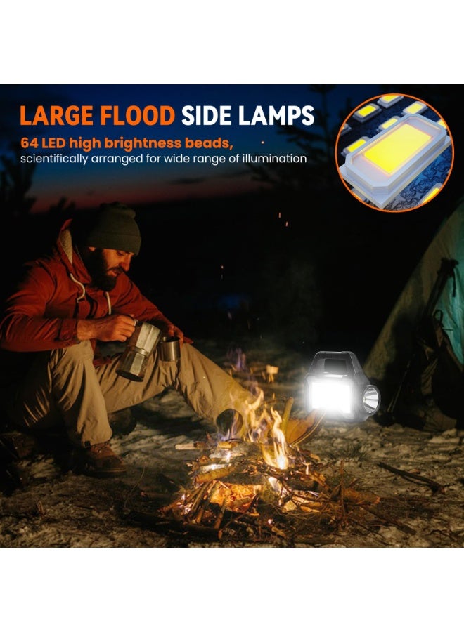 YelaJoy Solar Flashlight,Multifunctional Flashlight Solar Flashlight,led Flashlight Cell Phone Charger,USB Charging,Suitable for Home,Fishing,Outdoor Camping - Image 5