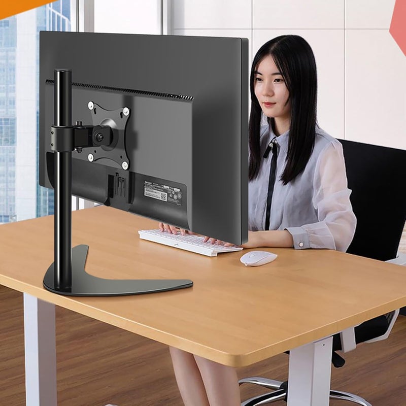 Monitors Stand Risers for 14 to 27inch Screens with Ergonomic and Rotation Desk Mount Risers - Image 2
